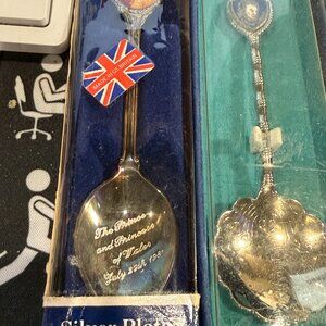 Princess of Whales silver plated spoons